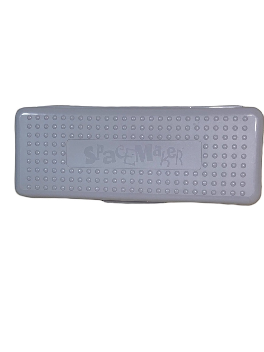 Space Maker Grey Black Pencil Box 13in School Supply Box